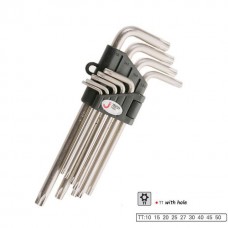 JETECH SWS-9 Nickle Plated Star Wrench Key Set